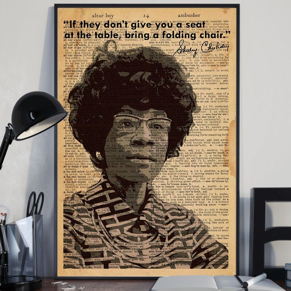 Shirley Chisholm Quotes Poster Dictionary Prints Page